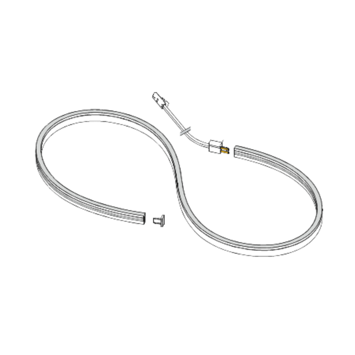 Moove4 ledstrip 4x8mm 20m EDC 24V 10W/M